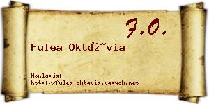 Fulea Oktávia névjegykártya